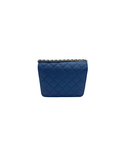 Sac à bandoulière Wallet-On-Chain en cuir caviar bleu - Chanel