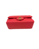 Sac à bandoulière Mini Timeless 20CM en cuir lisse rouge - Chanel
