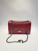 Sac à bandoulière 2.55 en cuir rouge - Chanel