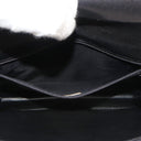 Sac à bandoulière Coco mark matelassé en cuir lisse noir - Chanel