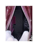 Sac à bandoulière Lady Dior en cuir verni bordeaux - Christian Dior