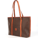 Sac Cabas Large en toile et cuir Macadam - Celine