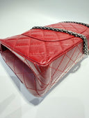 Sac à bandoulière 2.55 en cuir rouge - Chanel