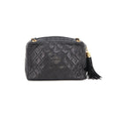 Sac à bandoulière Lou Caméra en cuir lisse d'agneau vintage noir - Chanel