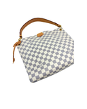 Sac à épaule Graceful en toile damier azur et cuir - Louis Vuitton