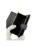 Portefeuille en cuir caviar noir vintage - Chanel