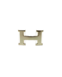 Boucle de ceinture H 32 MM en métal argenté - Hermès
