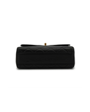 Sac à bandoulière Timeless Square en cuir lisse noir - Chanel