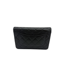 Sac à bandoulière Wallet On Chain en cuir caviar noir - Chanel