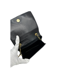 Sac à bandoulière Coco mark matelassé en cuir lisse noir - Chanel