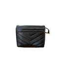 Sac à bandoulière Loulou Toy en cuir lisse noir - Saint Laurent