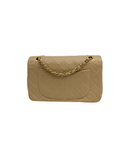 Sac à bandoulière Timeless Vintage en cuir lisse beige - Chanel