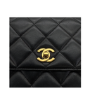 Sac à bandoulière Timeless Square en cuir lisse noir - Chanel