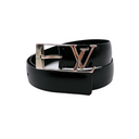 Ceinture noire cuir lisse - Louis Vuitton
