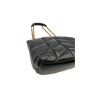 Sac à bandoulière Puffer Toy en cuir lisse noir et doré - Saint-Laurent