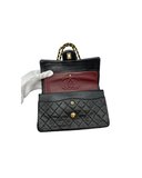 Sac Timeless Vintage 25 CM en cuir lisse noir - Chanel