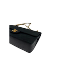 Sac à bandoulière Timeless Vintage en coton et cuir noir - Chanel