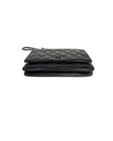 Sac à bandoulière Wallet On Chain en cuir verni noir - Chanel