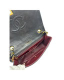 Sac à bandoulière Mademoiselle Vintage Mini en cuir lisse noir - Chanel