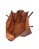 Sac à main Cabas Phantom en cuir marron - Celine