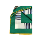 Châle 140 Eperon D'Or vert en cachemire et soie - Hermès
