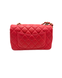 Sac à bandoulière Mini Timeless 20CM en cuir lisse rouge - Chanel