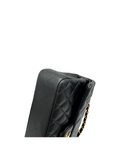 Sac à bandoulière Timeless 25CM en cuir lisse noir - Chanel