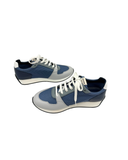 Sneakers Escape en cuir et toile bleu - Hermès