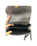 Sac à bandoulière Loulou Toy en cuir lisse noir - Saint Laurent