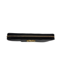 Porefeuille Marmont GG en cuir lisse noir et doré - Gucci