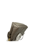 Sac à bandoulière Loulou Toy en cuir lisse gris taupe - Saint Laurent