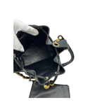 Sac seau Coco Mark à bandoulière en cuir caviar noir - Chanel