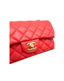 Sac à bandoulière Mini Timeless 20CM en cuir lisse rouge - Chanel