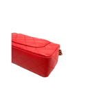 Sac à bandoulière Mini Timeless 20CM en cuir lisse rouge - Chanel