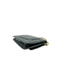 Sac à bandoulière Wallet-On-Chain en cuir caviar noir - Chanel