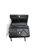 Sac Chanel 19 WOC en cuir lisse noir - Chanel