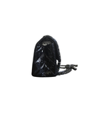 Sac à bandoulière Mini 2.55 en cuir verni noir - Chanel