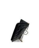 Sac à bandoulière Wallet On Chain en cuir caviar noir - Chanel