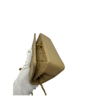 Sac à bandoulière Mademoiselle Vintage Mini en cuir lisse beige - Chanel