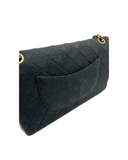 Sac à bandoulière Timeless Vintage en coton et cuir noir - Chanel