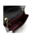 Sac à bandoulière Timeless Square en cuir lisse noir - Chanel