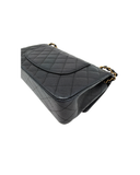Sac à bandoulière Timeless 11.12 en cuir caviar noir - Chanel