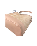 Sac à épaule Ophidia en cuir et toile GG rose - Gucci