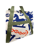 Sac à épaule Cabas de plage Picto de Plage en coton beige - Hermès