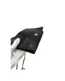 Sac à bandoulière Coco mark matelassé en cuir lisse noir - Chanel