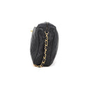 Sac à bandoulière Lou Caméra en cuir lisse d'agneau vintage noir - Chanel