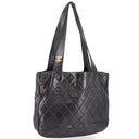 Sac à épaule Totebag matelassé vintage noir - Chanel