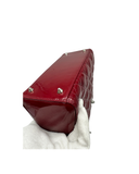 Sac à bandoulière Lady Dior Médium en cuir verni rouge - Christian Dior