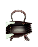 Sac à bandoulière Sac De Jour Nano en cuir lisse bordeaux - Saint-Laurent