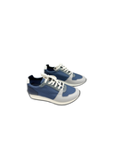 Sneakers Escape en cuir et toile bleu - Hermès